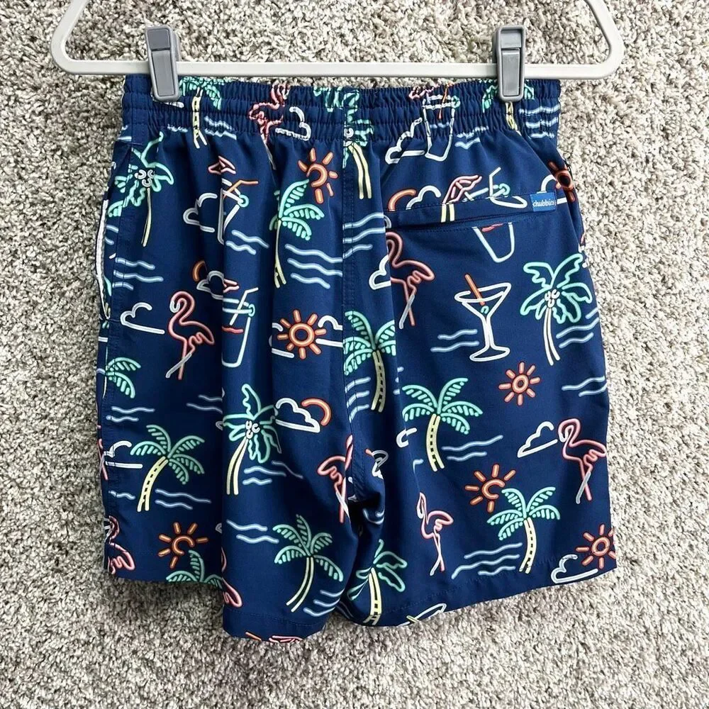 Chubbies Swim Trunks Men’s Medium‎ The Neon Lights 7”